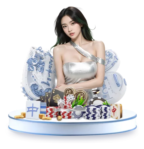 Bàn Poker với chip và quân bài.